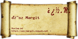 Ősz Margit névjegykártya